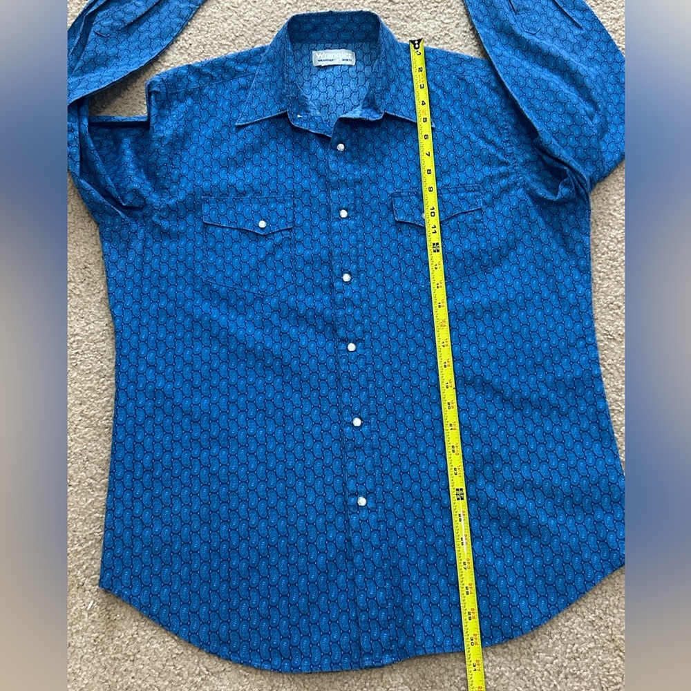 Vintage Wrangler Rancher Men’s Large Pearl Snap Shirt - Picture 7 of 7